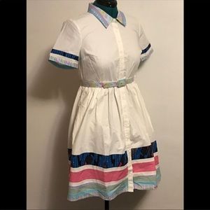 NWOT Vintage Inspired Dress with Belt by ModCloth